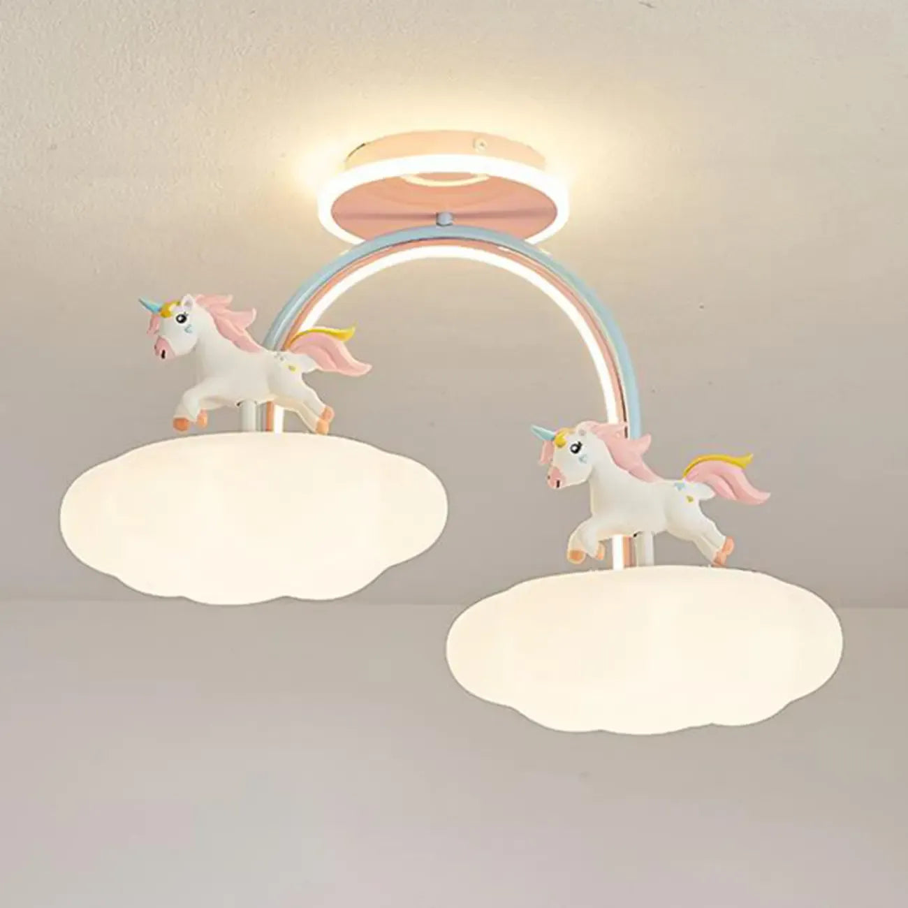 Plafonnier semi-encastré à intensité variable pour chambre d'enfant