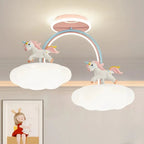 Plafonnier semi-encastré à intensité variable pour chambre d'enfant