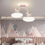 Plafonnier semi-encastré à intensité variable pour chambre d'enfant