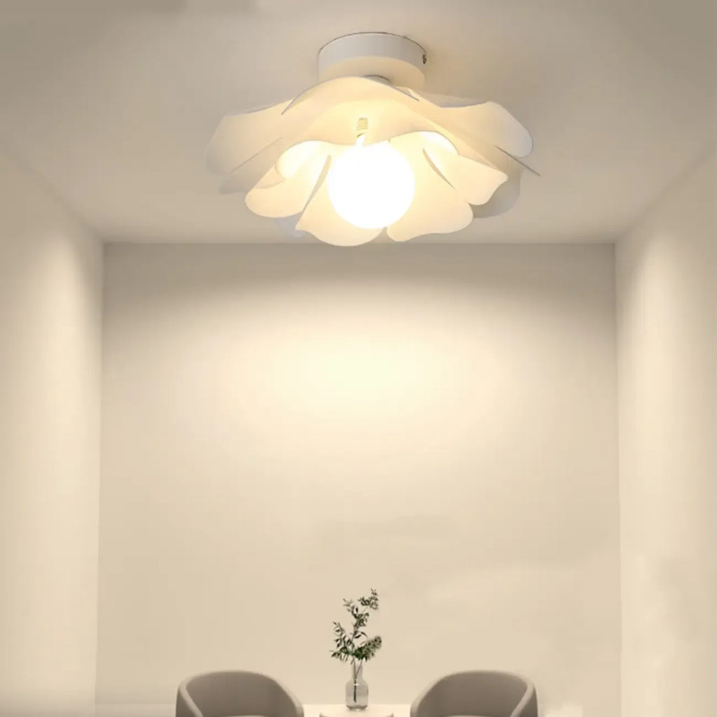 8 Eleganti Plafoniere a LED in Acrilico Floreale per Interni