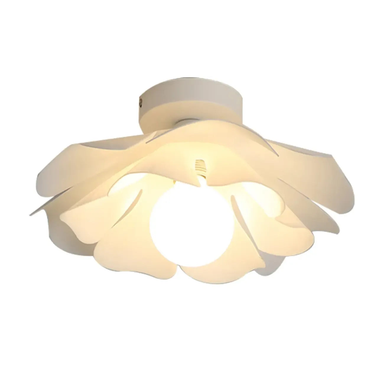 8 Eleganti Plafoniere a LED in Acrilico Floreale per Interni