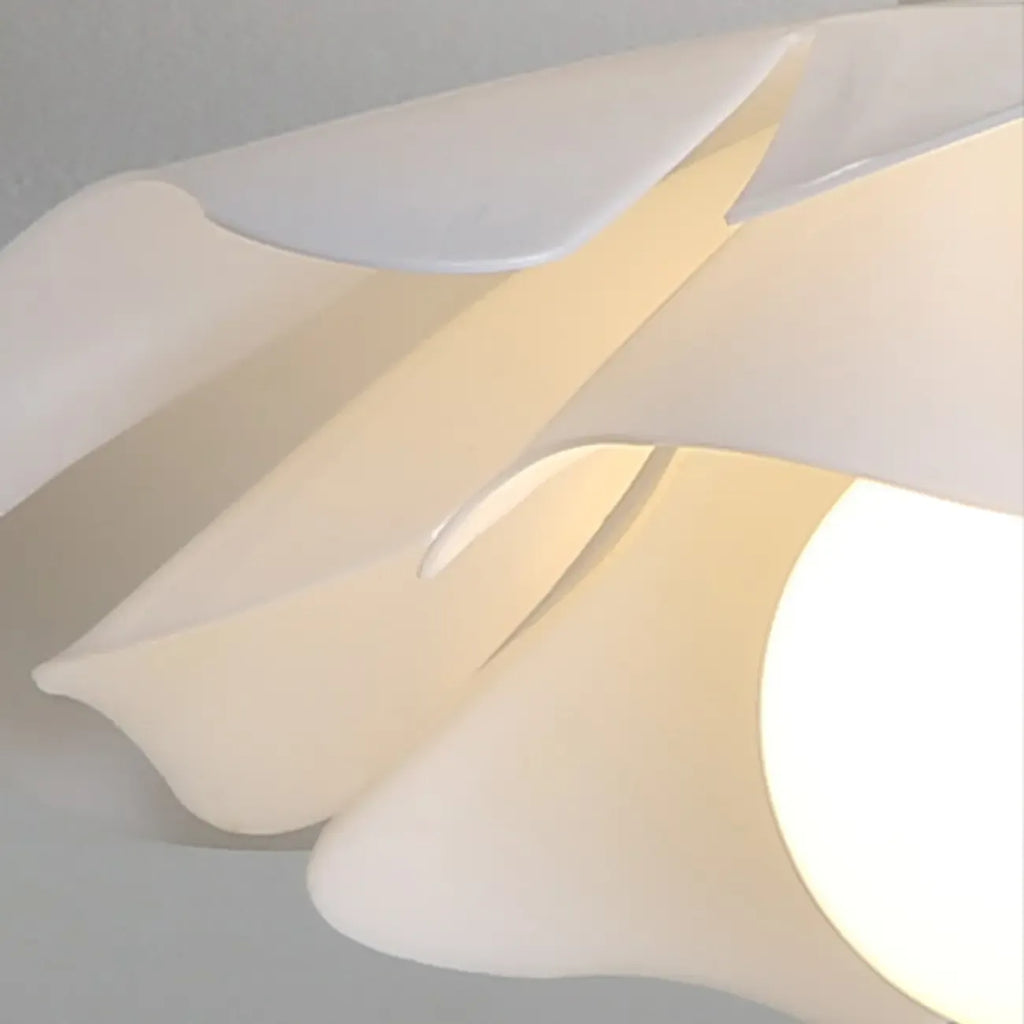 8 Eleganti Plafoniere a LED in Acrilico Floreale per Interni