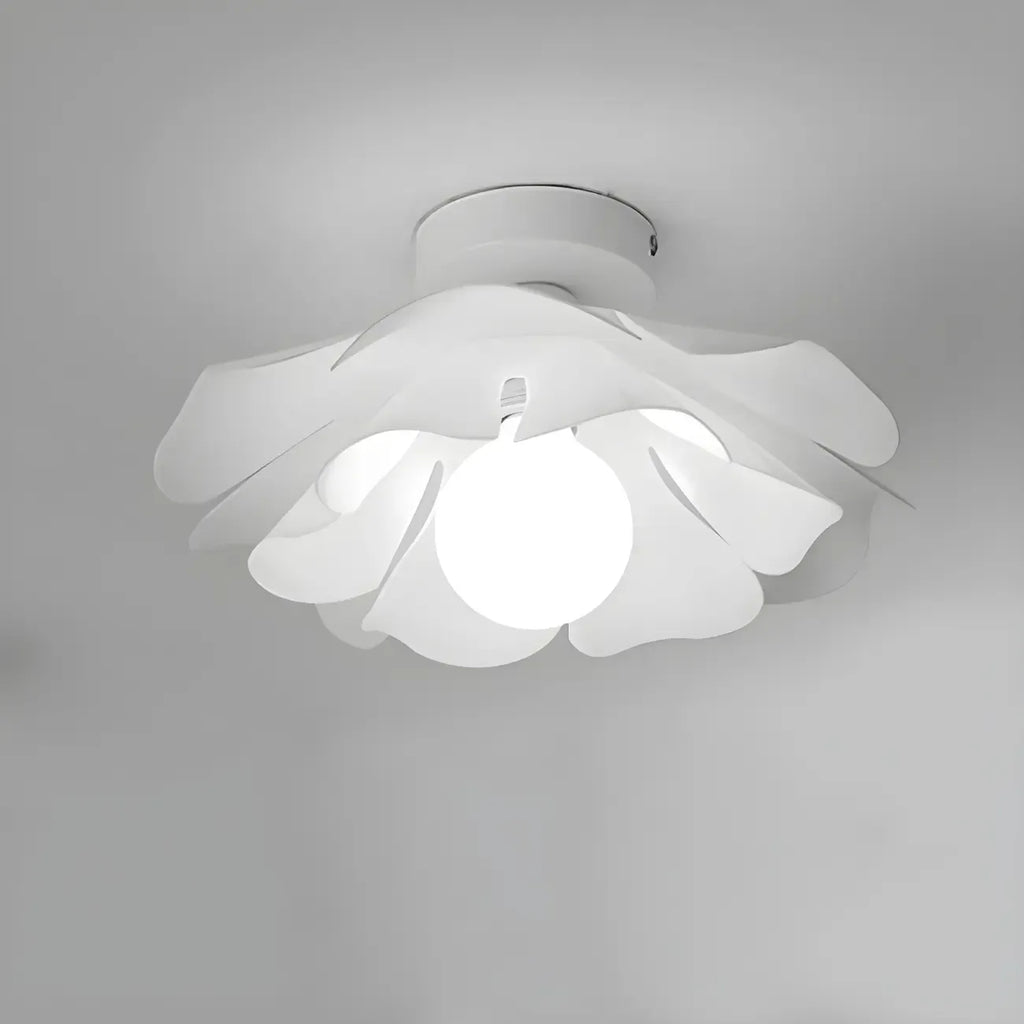 8 Eleganti Plafoniere a LED in Acrilico Floreale per Interni
