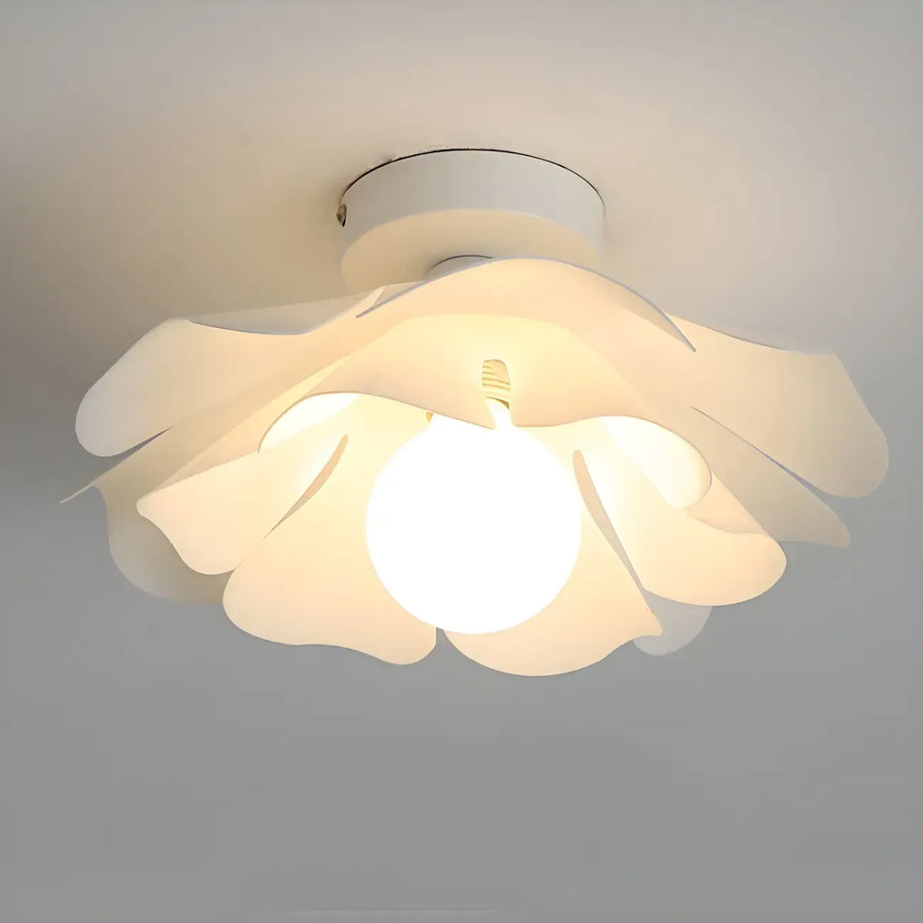 8 Eleganti Plafoniere a LED in Acrilico Floreale per Interni