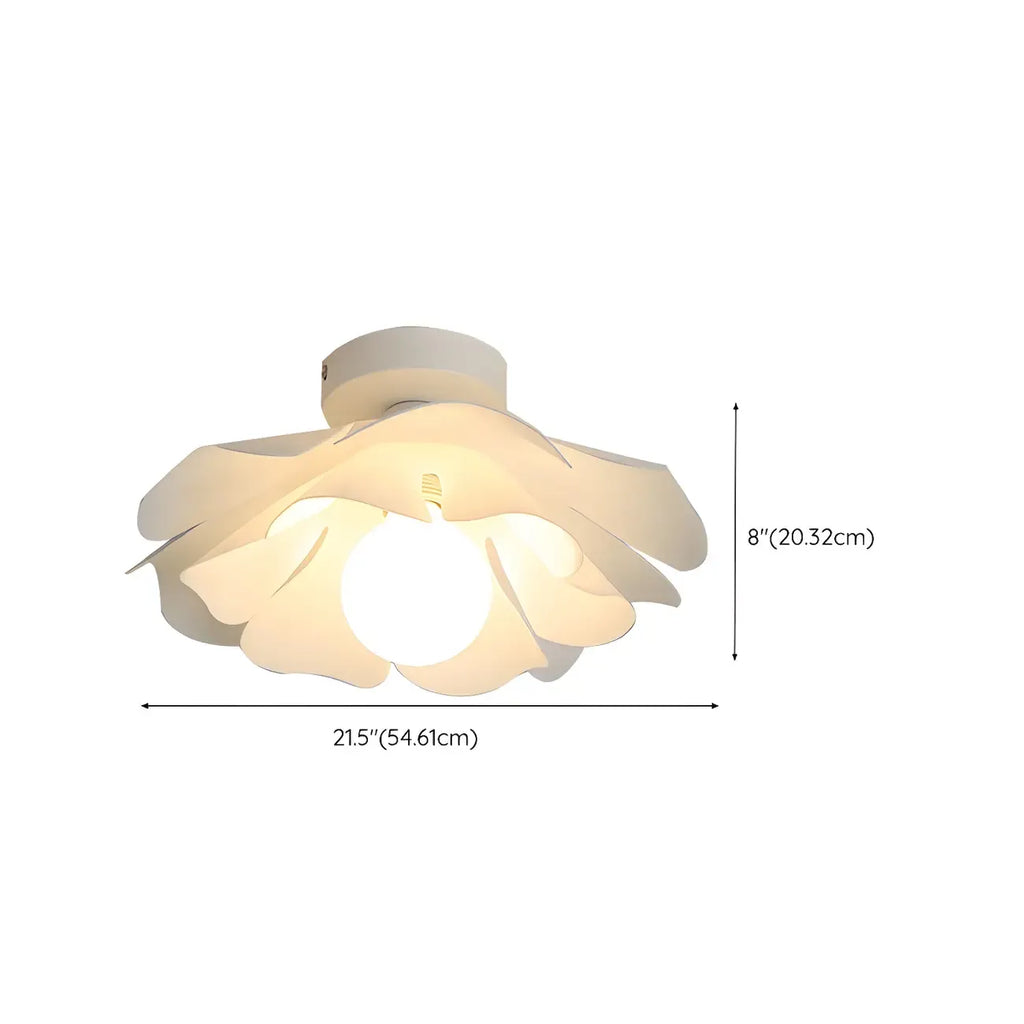 8 Eleganti Plafoniere a LED in Acrilico Floreale per Interni