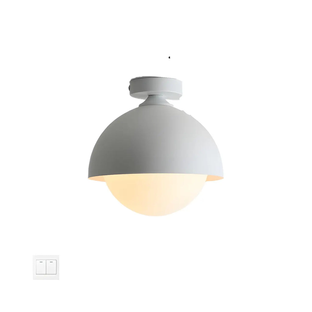 Mini plafonnier LED semi-encastré pour salon