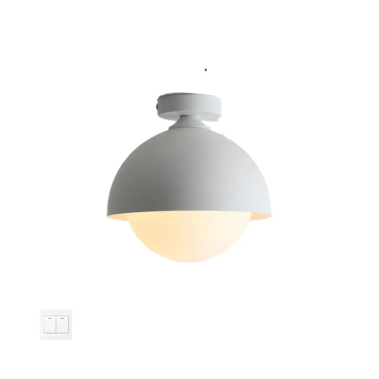 Mini plafonnier LED semi-encastré pour salon