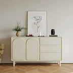 Commode combinée en bois blanc cassé durable avec étagères