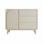 Commode combinée en bois blanc cassé durable avec étagères
