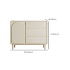 Commode combinée en bois blanc cassé durable avec étagères