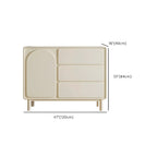 Commode combinée en bois blanc cassé durable avec étagères