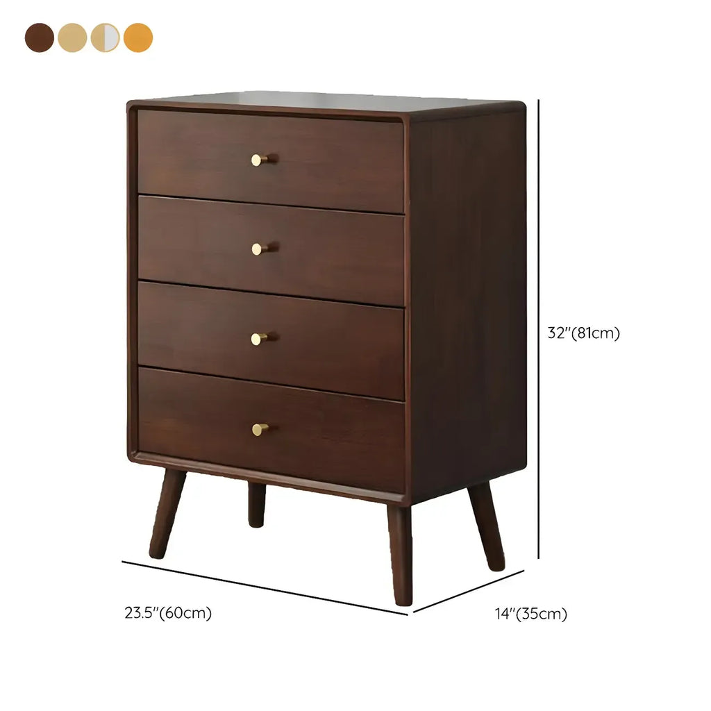 Commode compacte en bois naturel avec armoire et tiroirs