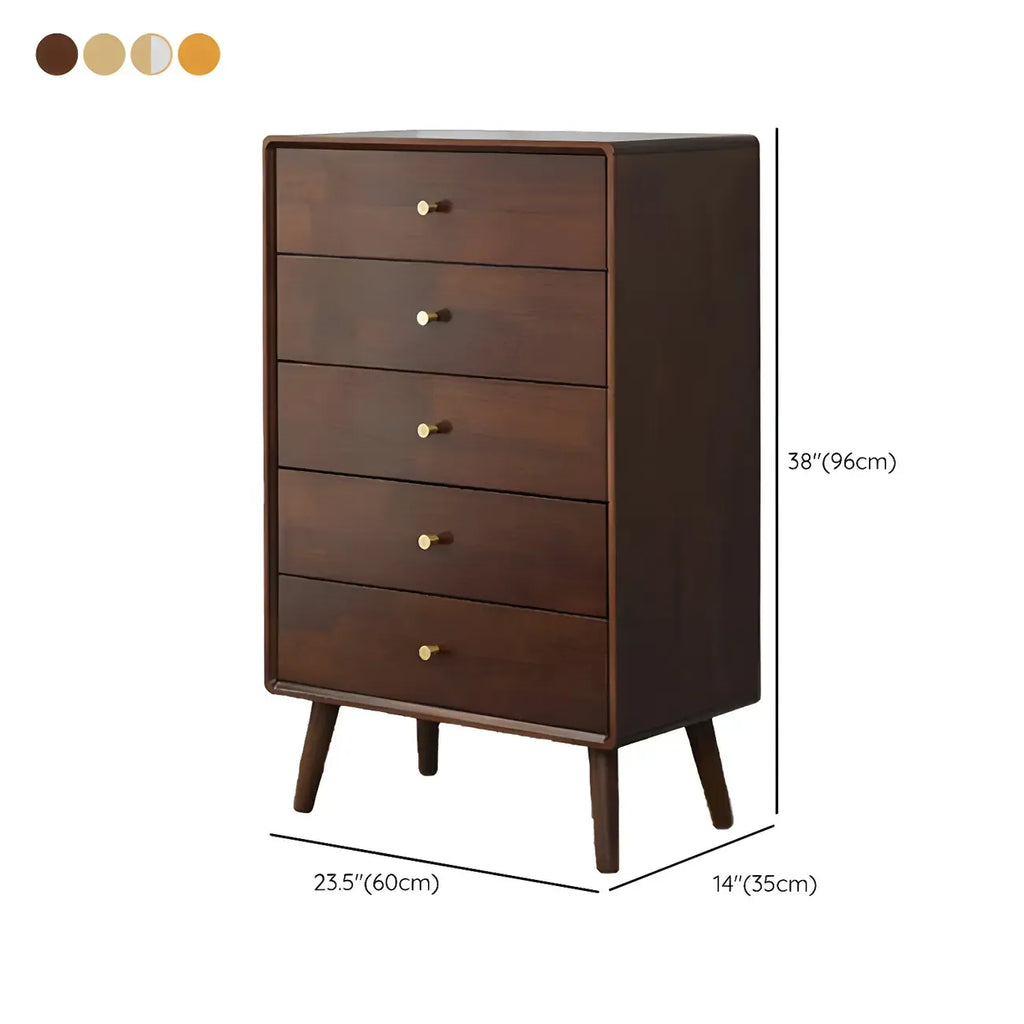 Commode compacte en bois naturel avec armoire et tiroirs