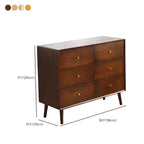 Commode compacte en bois naturel avec armoire et tiroirs