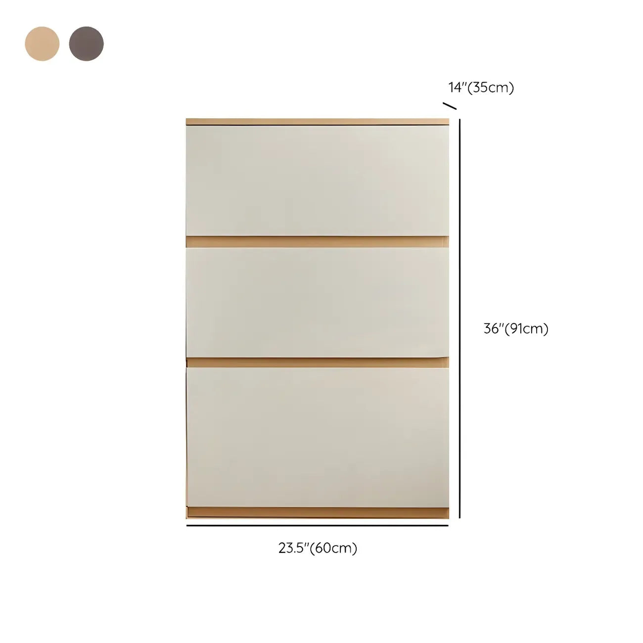 Commode double nordique en bois avec 6 tiroirs