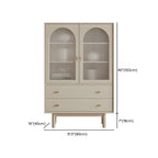 Commode élégante en bois avec étagères et 4 tiroirs
