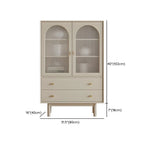 Commode élégante en bois avec étagères et 4 tiroirs