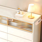 Commode double élégante en pin avec 6 tiroirs