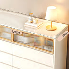 Commode double élégante en pin avec 6 tiroirs