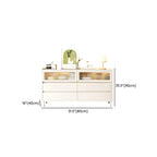 Commode double élégante en pin avec 6 tiroirs