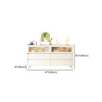 Commode double élégante en pin avec 6 tiroirs