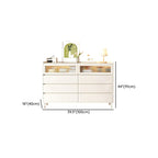 Commode double élégante en pin avec 6 tiroirs