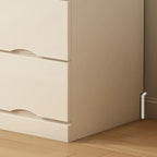 Commode classique en bois blanc avec tiroirs silencieux pour chambre à coucher