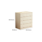 Commode classique en bois blanc avec tiroirs silencieux pour chambre à coucher