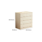 Commode classique en bois blanc avec tiroirs silencieux pour chambre à coucher