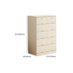 Commode classique en bois blanc avec tiroirs silencieux pour chambre à coucher