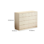 Commode classique en bois blanc avec tiroirs silencieux pour chambre à coucher