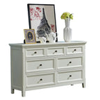 Commode double contemporaine en bois blanc