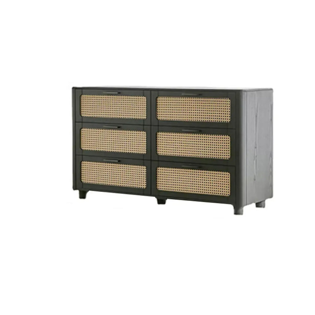 Commode moderne en bois noir avec miroir pour salle de bain