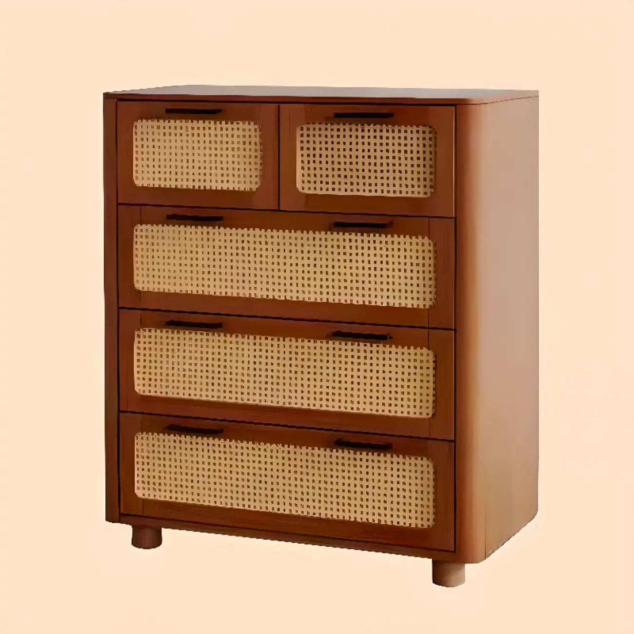 Commode moderne en bois noir avec miroir pour salle de bain