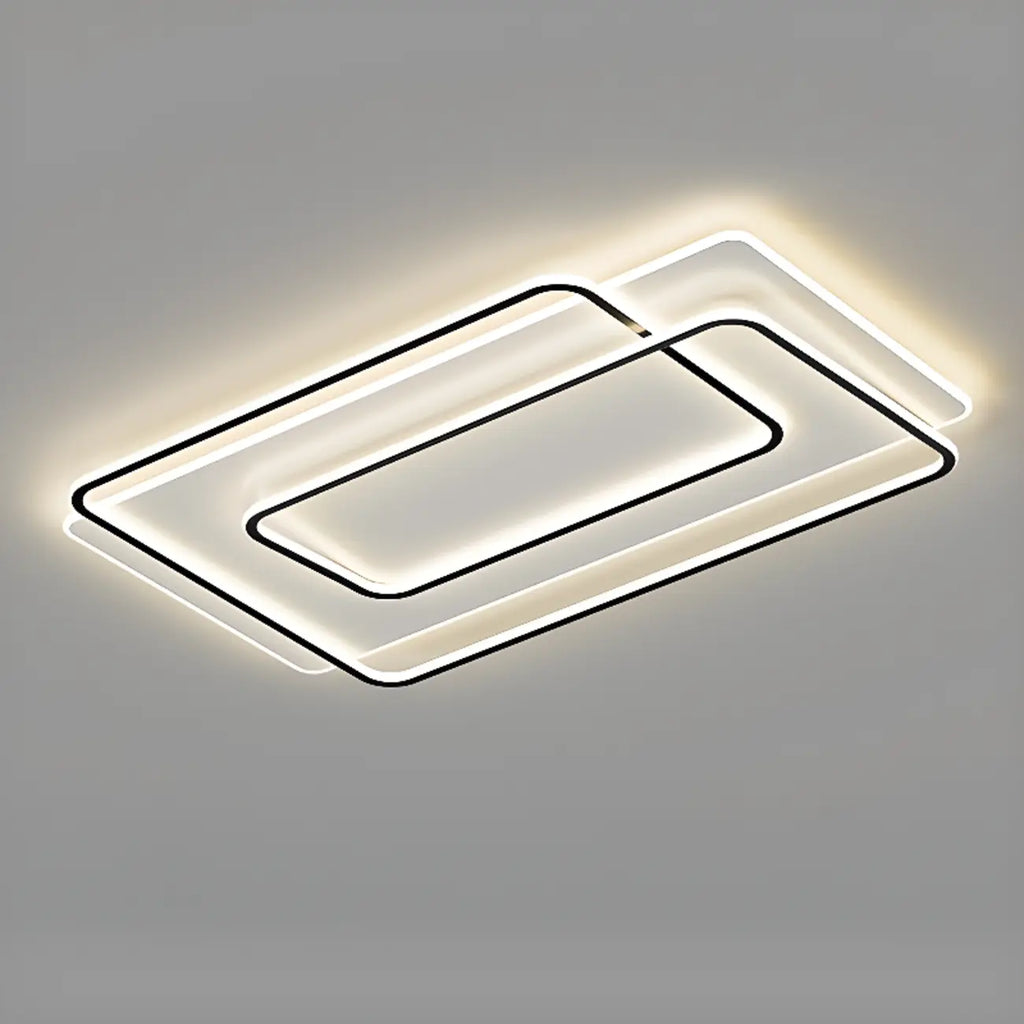 Plafonnier LED encastré moderne avec variateur à trois niveaux