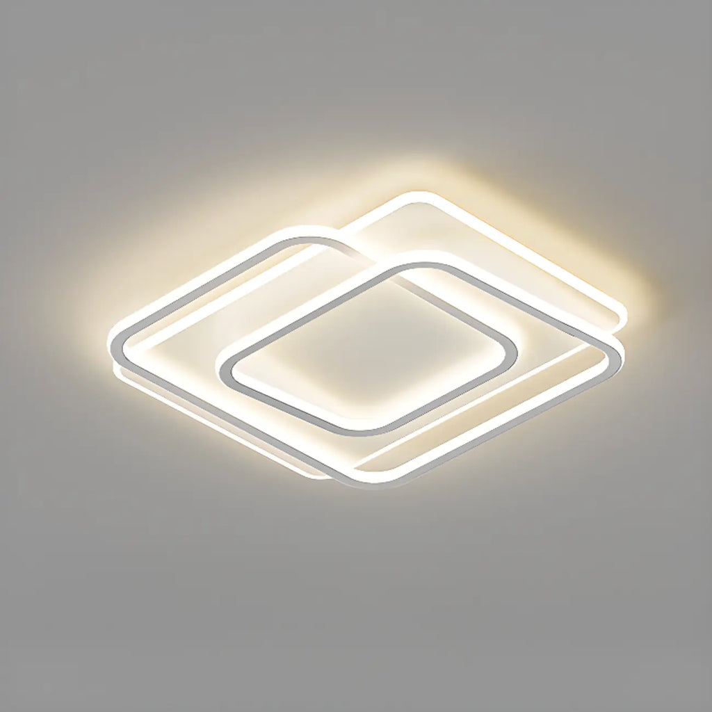 Plafonnier LED encastré moderne avec variateur à trois niveaux
