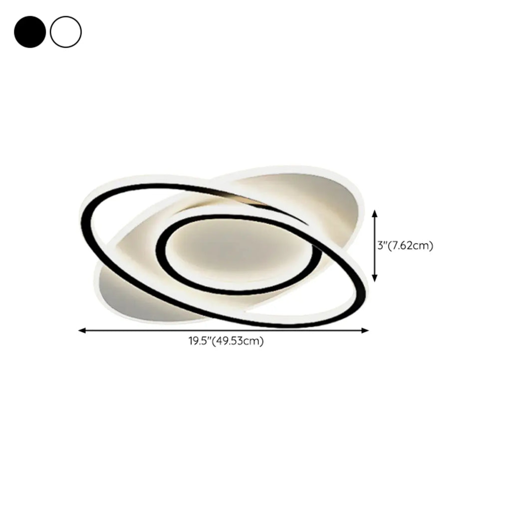 Plafonnier LED encastré moderne avec variateur à trois niveaux