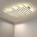 Plafonnier semi-encastré géométrique à LED avec abat-jour en acrylique