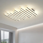 Plafonnier semi-encastré géométrique à LED avec abat-jour en acrylique
