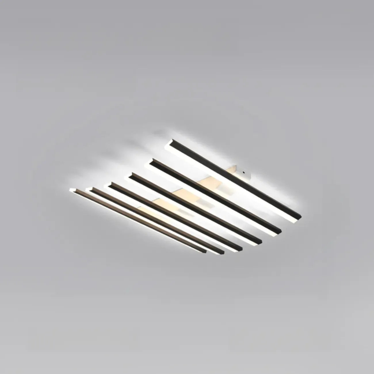Plafonnier semi-encastré géométrique à LED avec abat-jour en acrylique