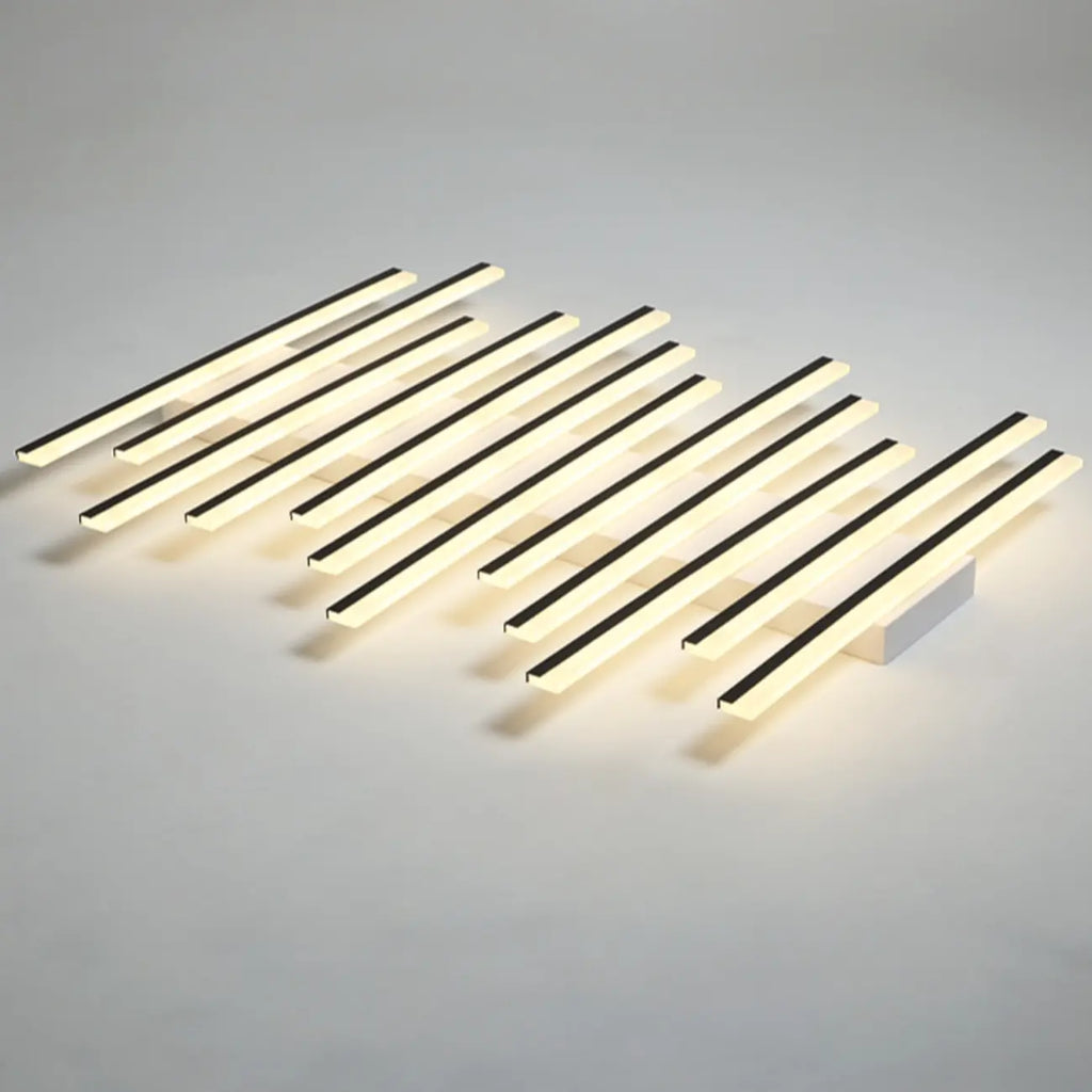 Plafonnier semi-encastré géométrique à LED avec abat-jour en acrylique