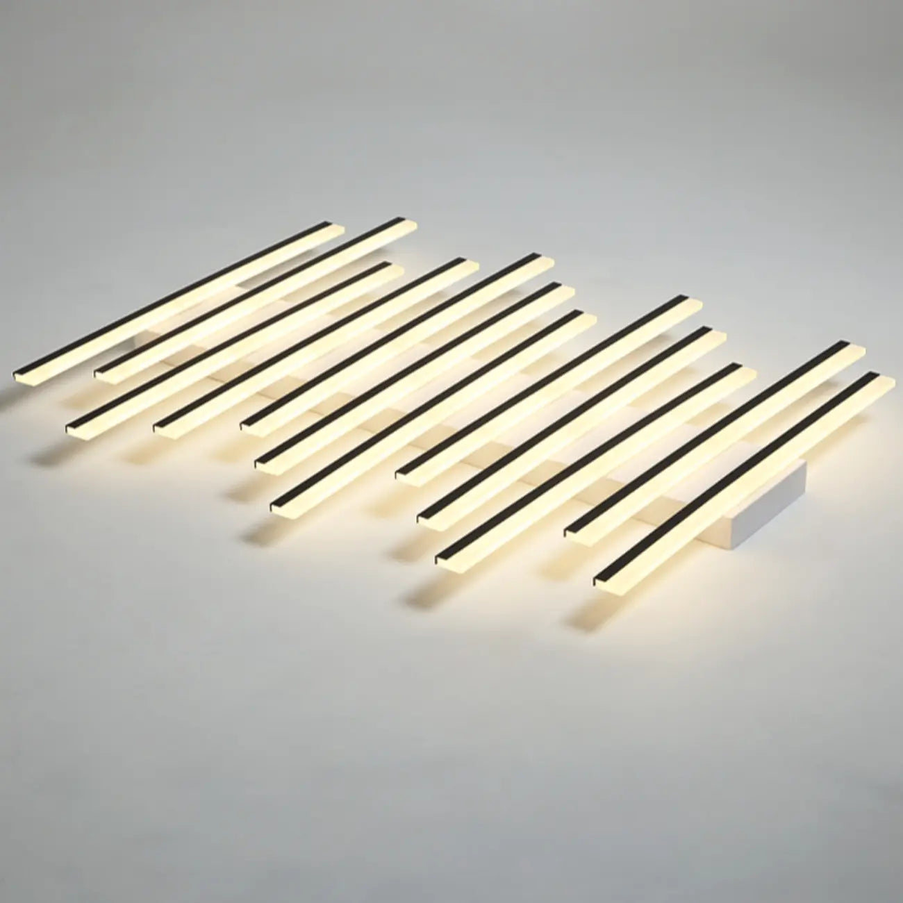 Plafonnier semi-encastré géométrique à LED avec abat-jour en acrylique