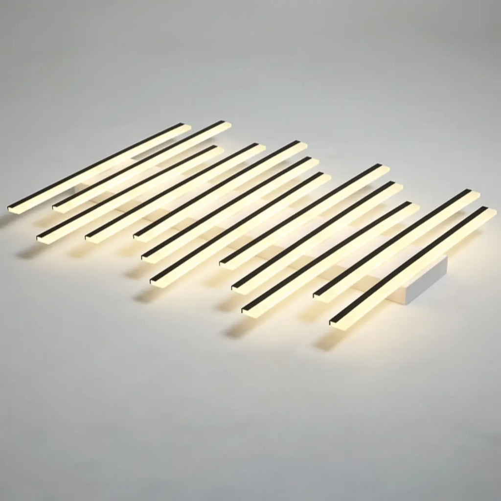 Plafonnier semi-encastré géométrique à LED avec abat-jour en acrylique