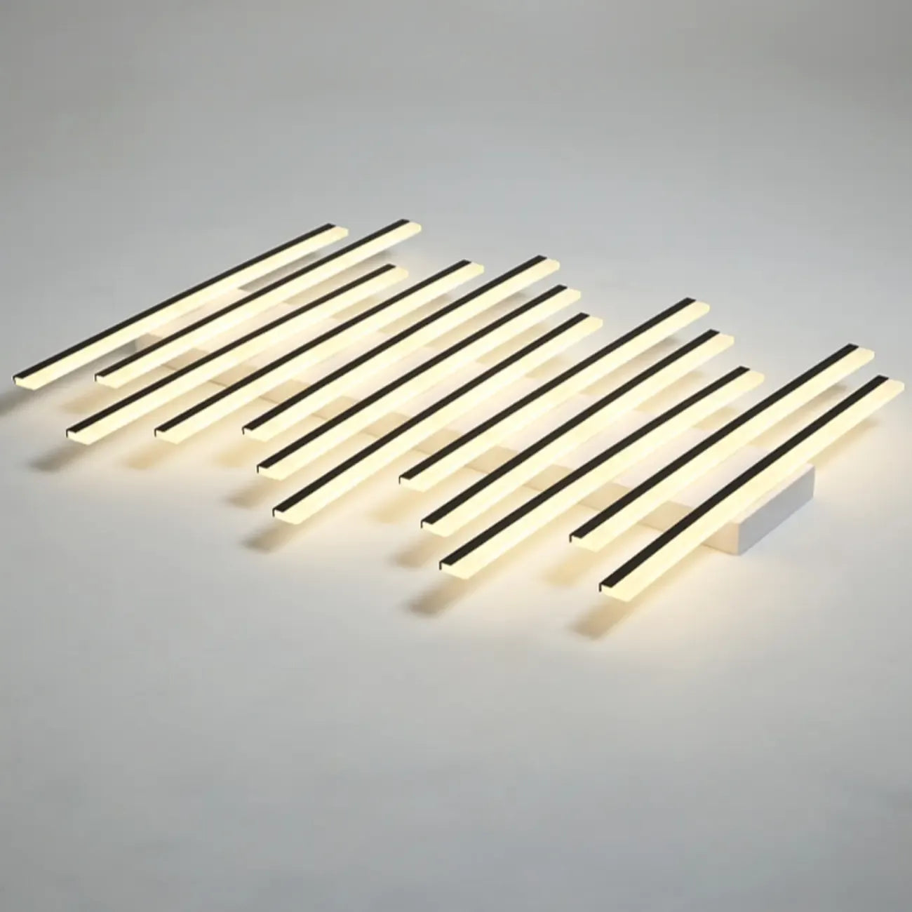 Plafonnier semi-encastré géométrique à LED avec abat-jour en acrylique