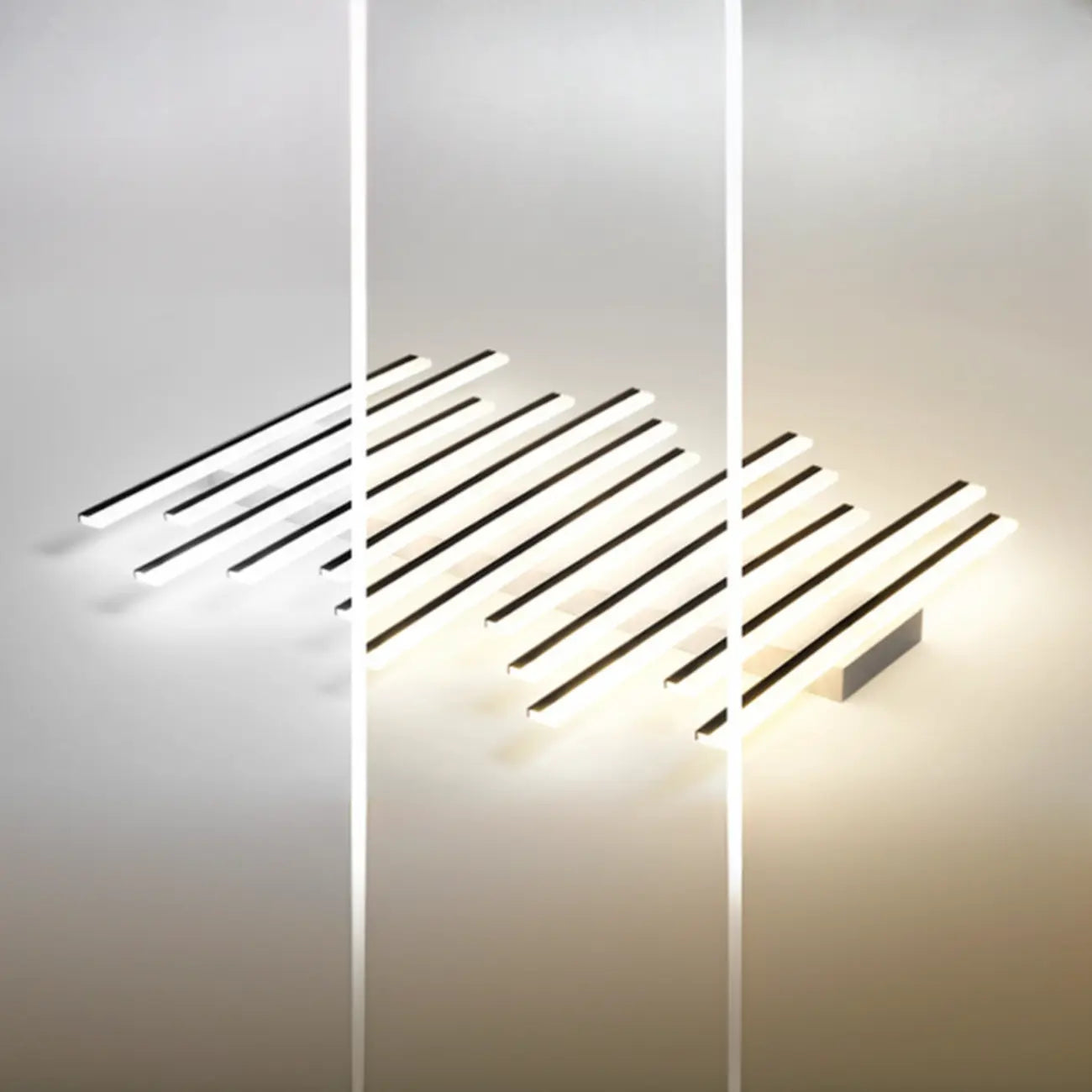 Plafonnier semi-encastré géométrique à LED avec abat-jour en acrylique
