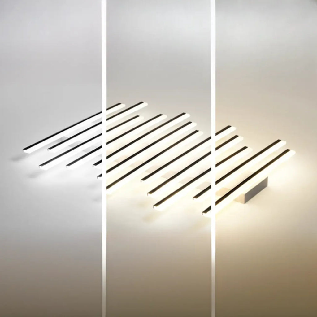 Plafonnier semi-encastré géométrique à LED avec abat-jour en acrylique