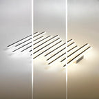 Plafonnier semi-encastré géométrique à LED avec abat-jour en acrylique