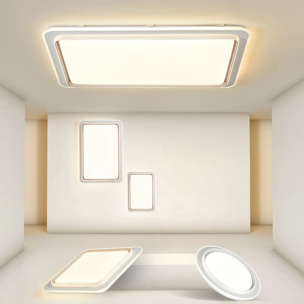 Plafonnier LED moderne à 3 lumières pour usage résidentiel
