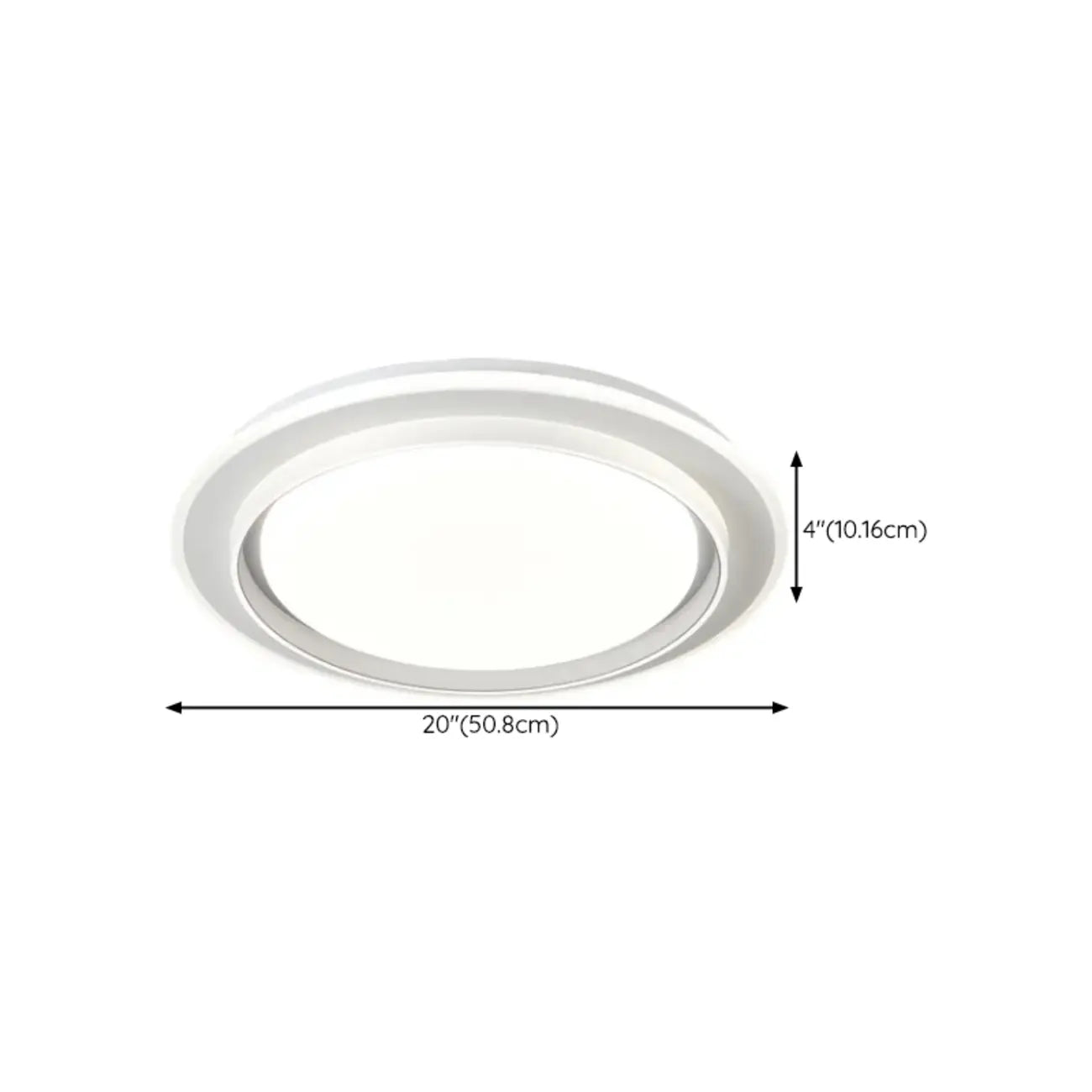 Plafonnier LED moderne à 3 lumières pour usage résidentiel