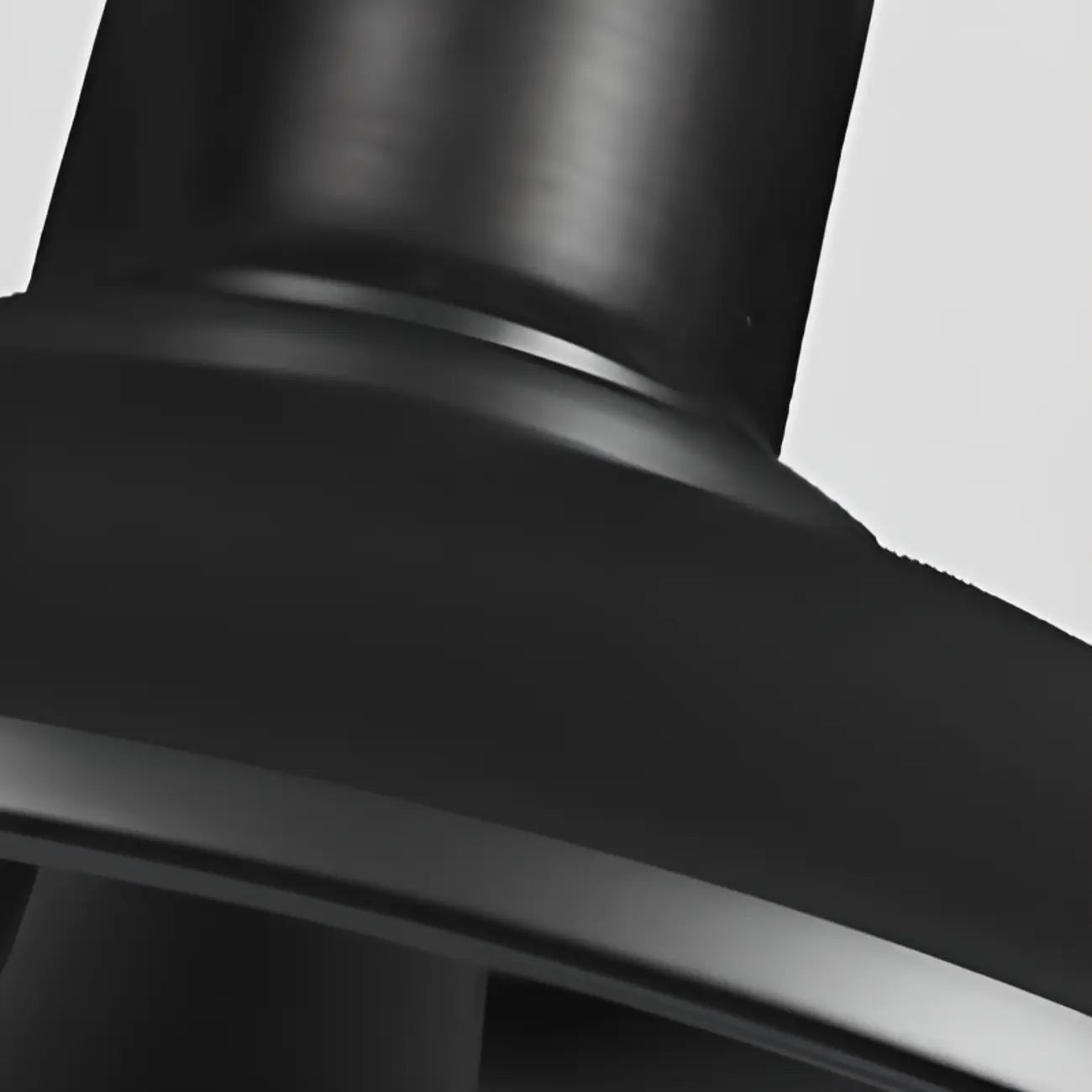 Plafonnier semi-encastré industriel à LED avec abat-jour en fer noir